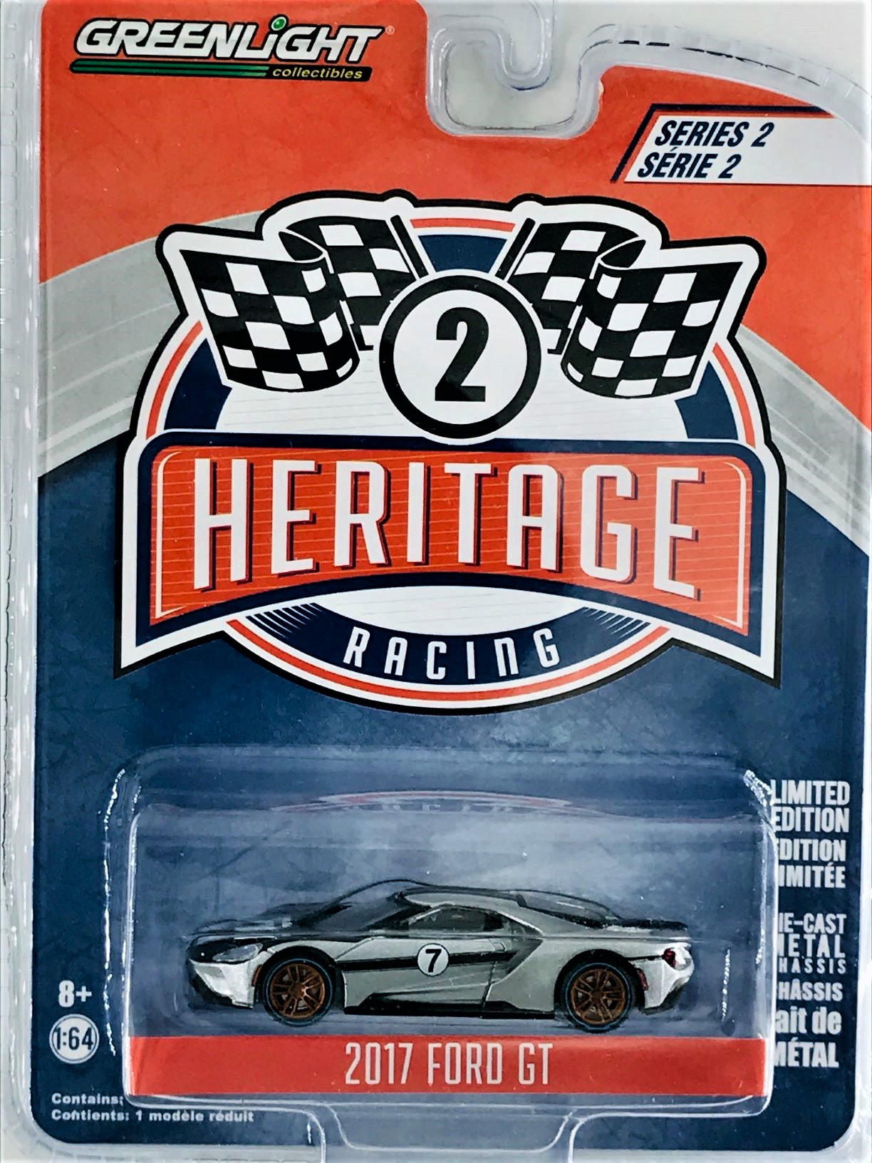 Greenlight 164 Heritage Racing 2017 Ford GT 164