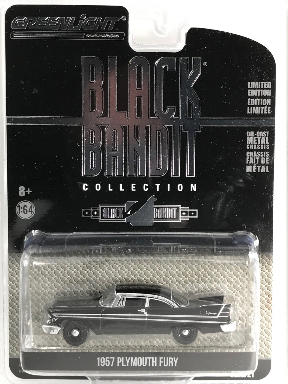 Greenlight 1:64 Black Bandit Series 21 - 1957 Plymouth Fury - 1:64 ...