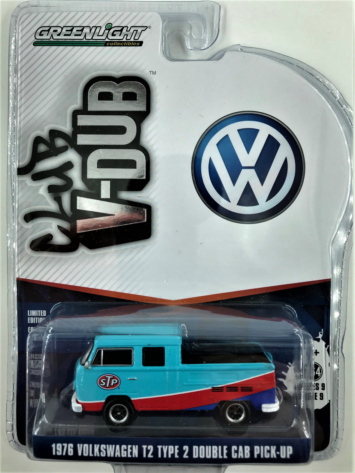 Greenlight 1:64 Club V-dub Series 9 - 1976 Volkswagen Type 2 Double Cab 