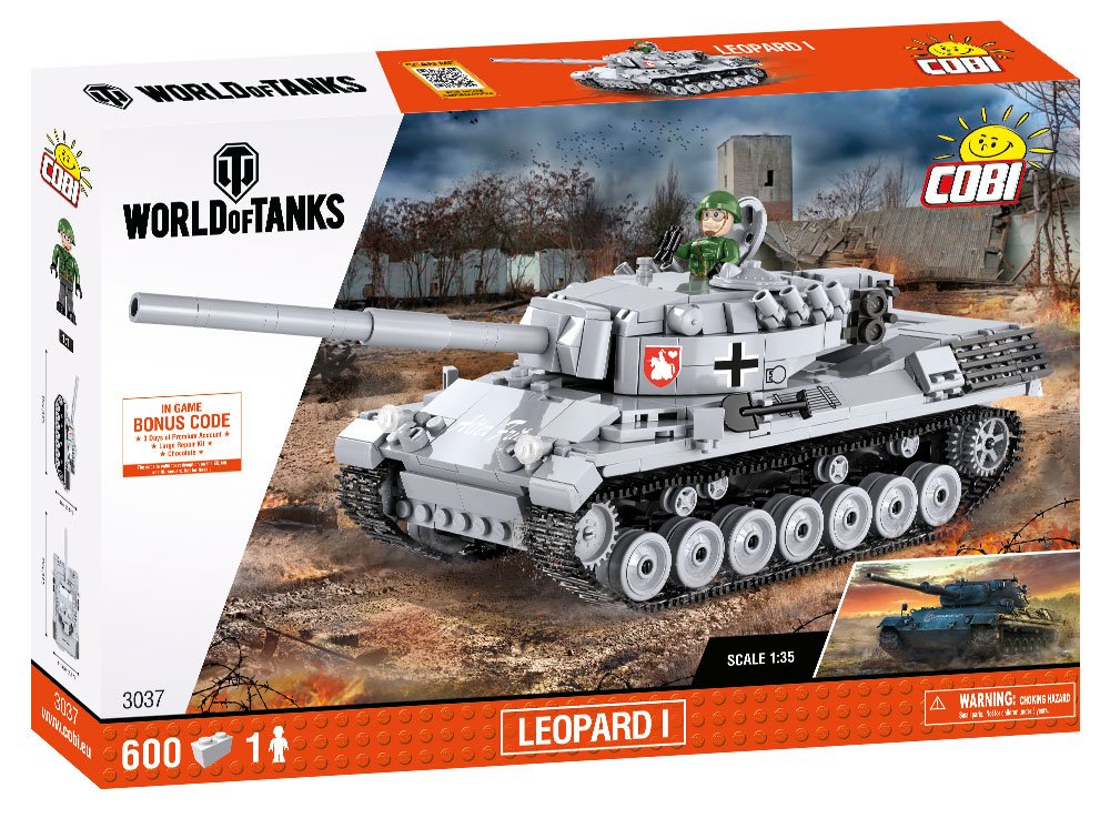 COBI Byggesæt World of Tanks Leopard 1 - 600 Klodser - Alle COBI ...