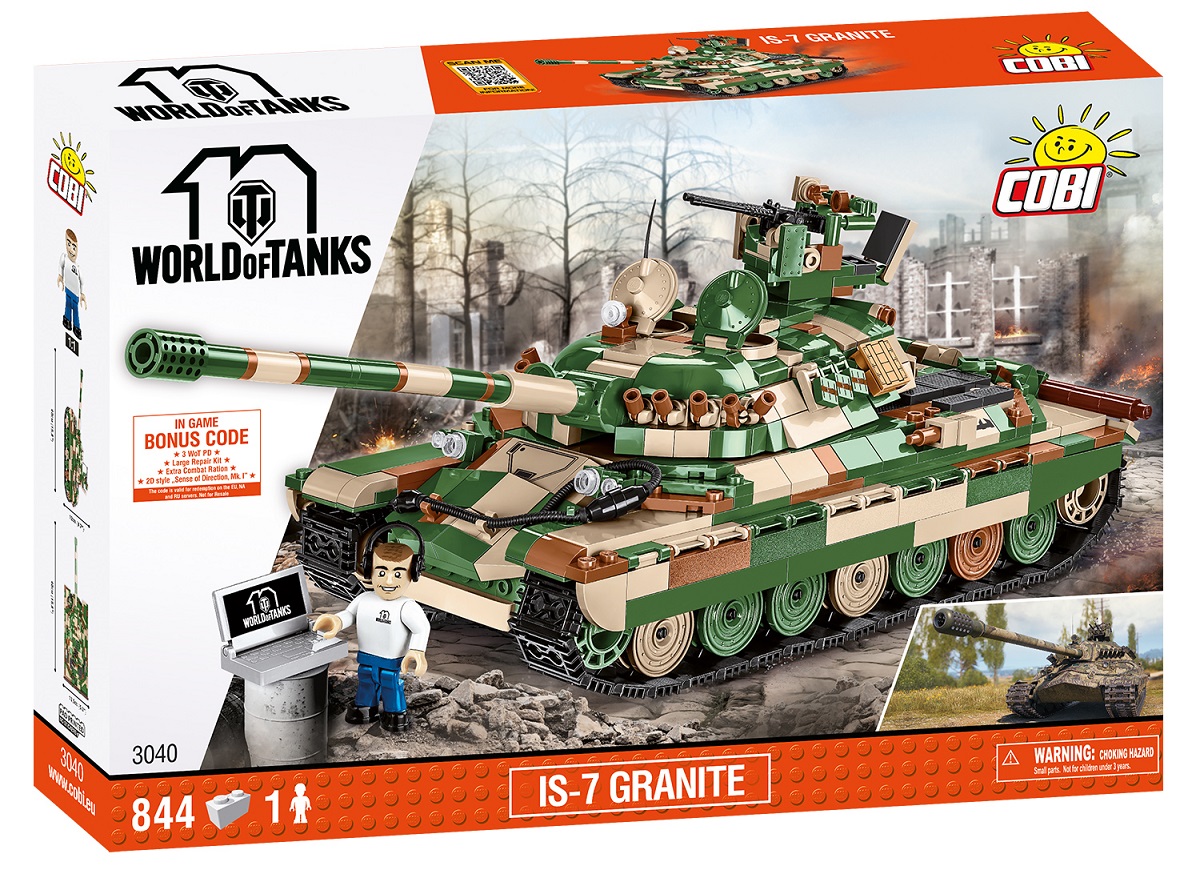 COBI Byggesæt World of Tanks IS-7 Granite - 844 klodser - Alle COBI ...