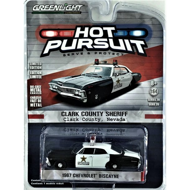 Greenlight 1:64 Hot Pursuit - 1967 Chevrolet Biscayne - 1:64 Diecast ...