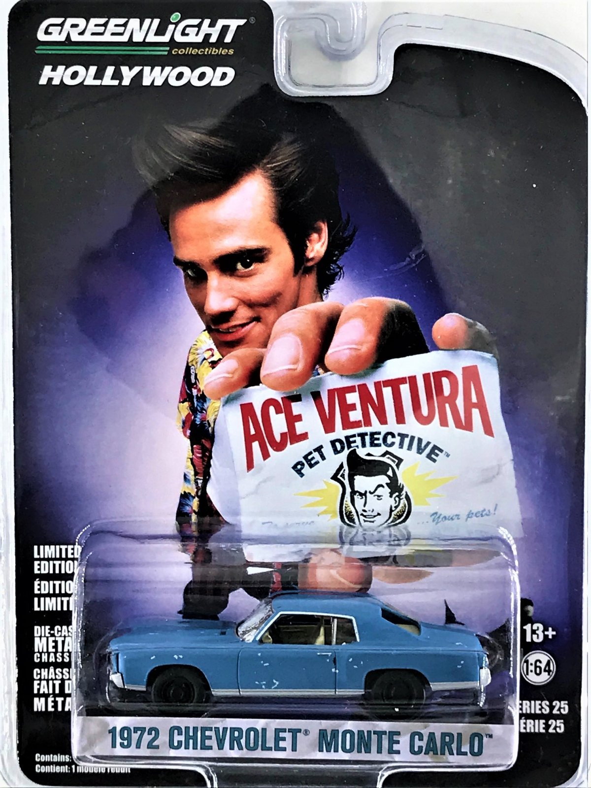 Greenlight 164 Hollywood Ace Ventura 1972 Chevrolet Monte Carlo 1